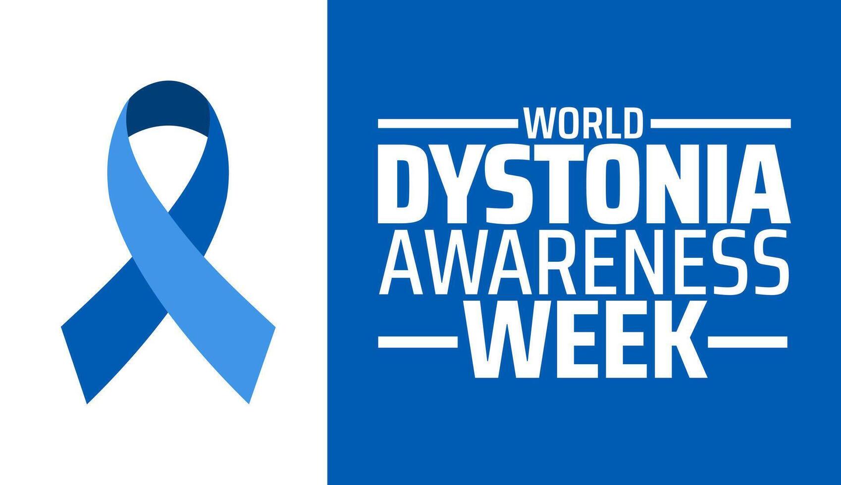 World Dystonia Awareness Week background banner or poster design template. observed every year in May. Holiday concept. Use to any Template, card, poster, placard, template. vector