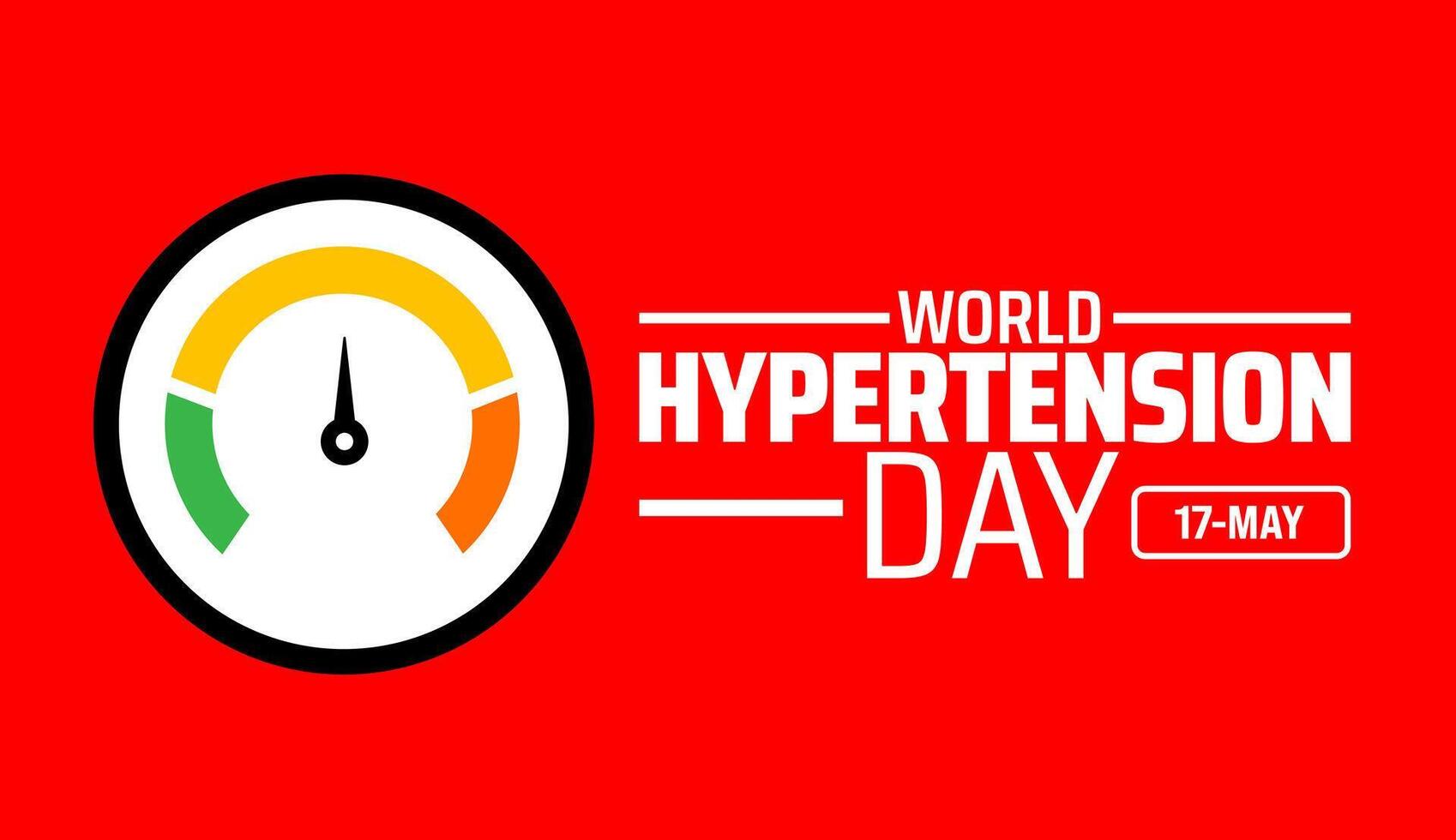 World Hypertension Day background banner or poster design template. observed every year in May. Holiday concept. Use to any Template vector