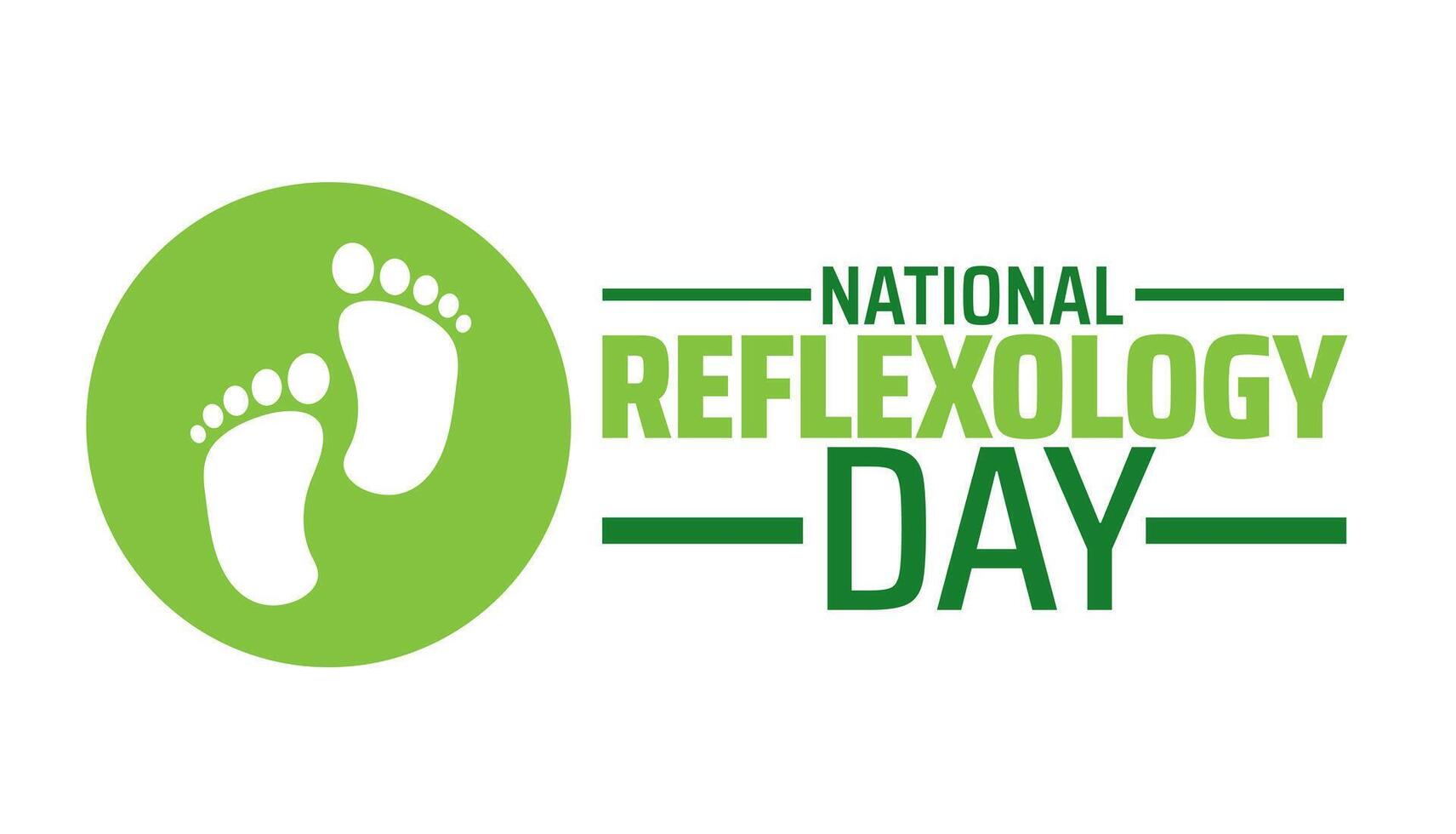 National Reflexology Day background banner or poster design template. observed every year in May. Holiday concept. Use to any Template, card, poster, placard, template. vector