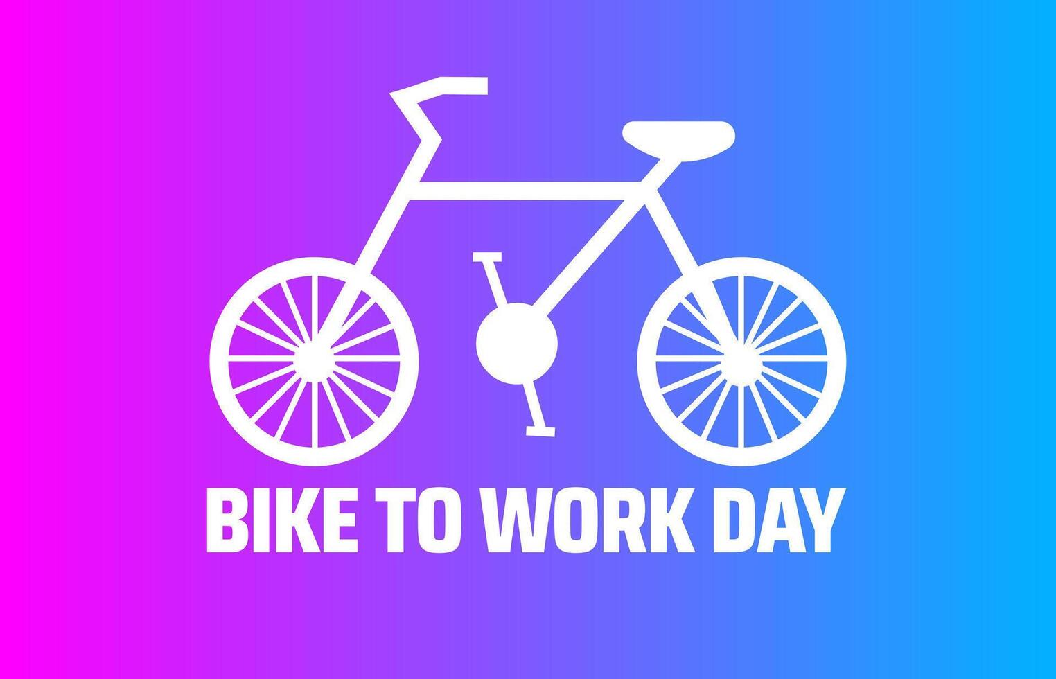 Bike to Work Day background banner or poster design template. observed every year in May. Holiday concept. Use to any Template, card, poster, placard, template. vector