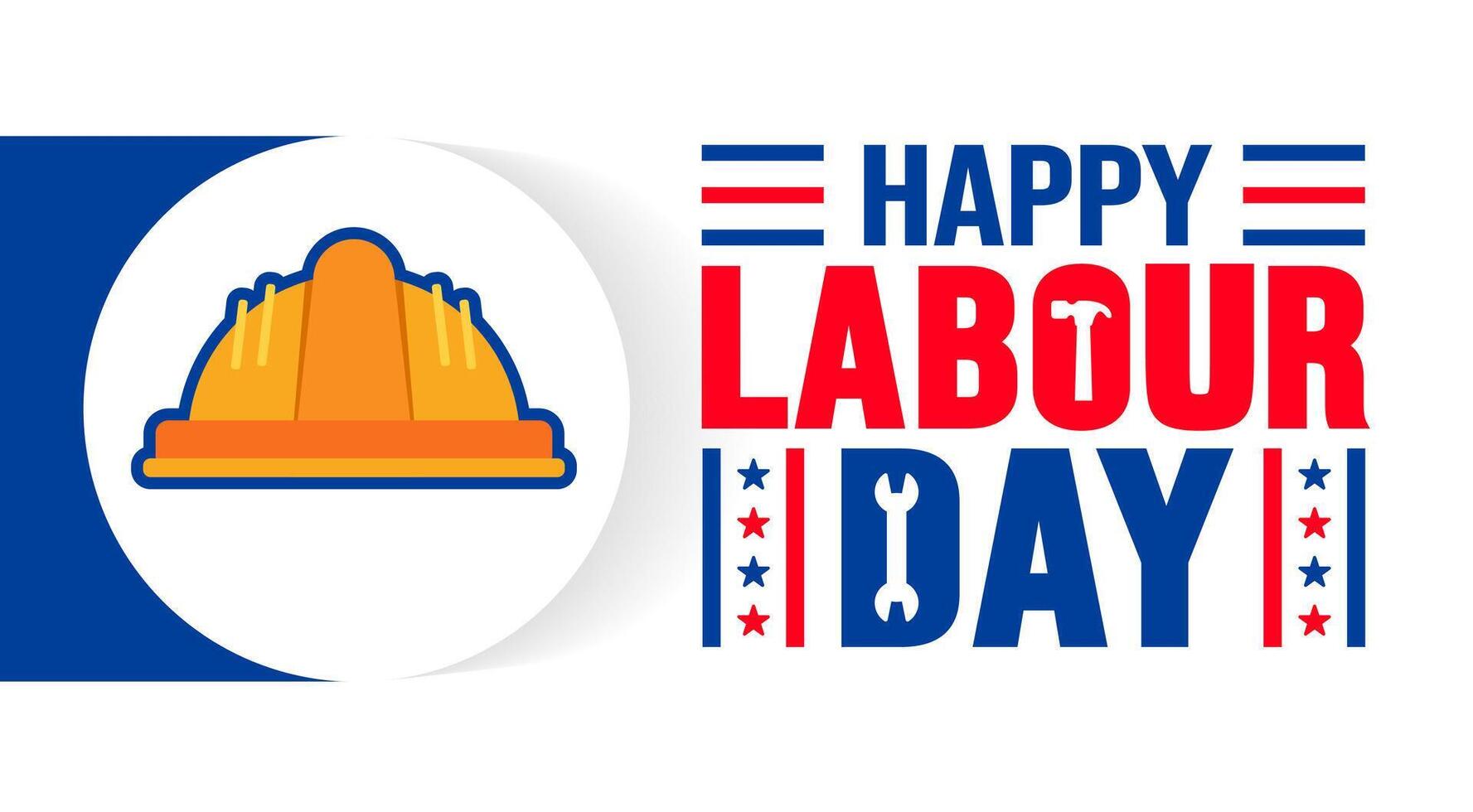 Happy Labour Day background, banner or poster design template. Observed on May 1st. it honors workers contributions. This bright features industrial symbols. we recognize the vector