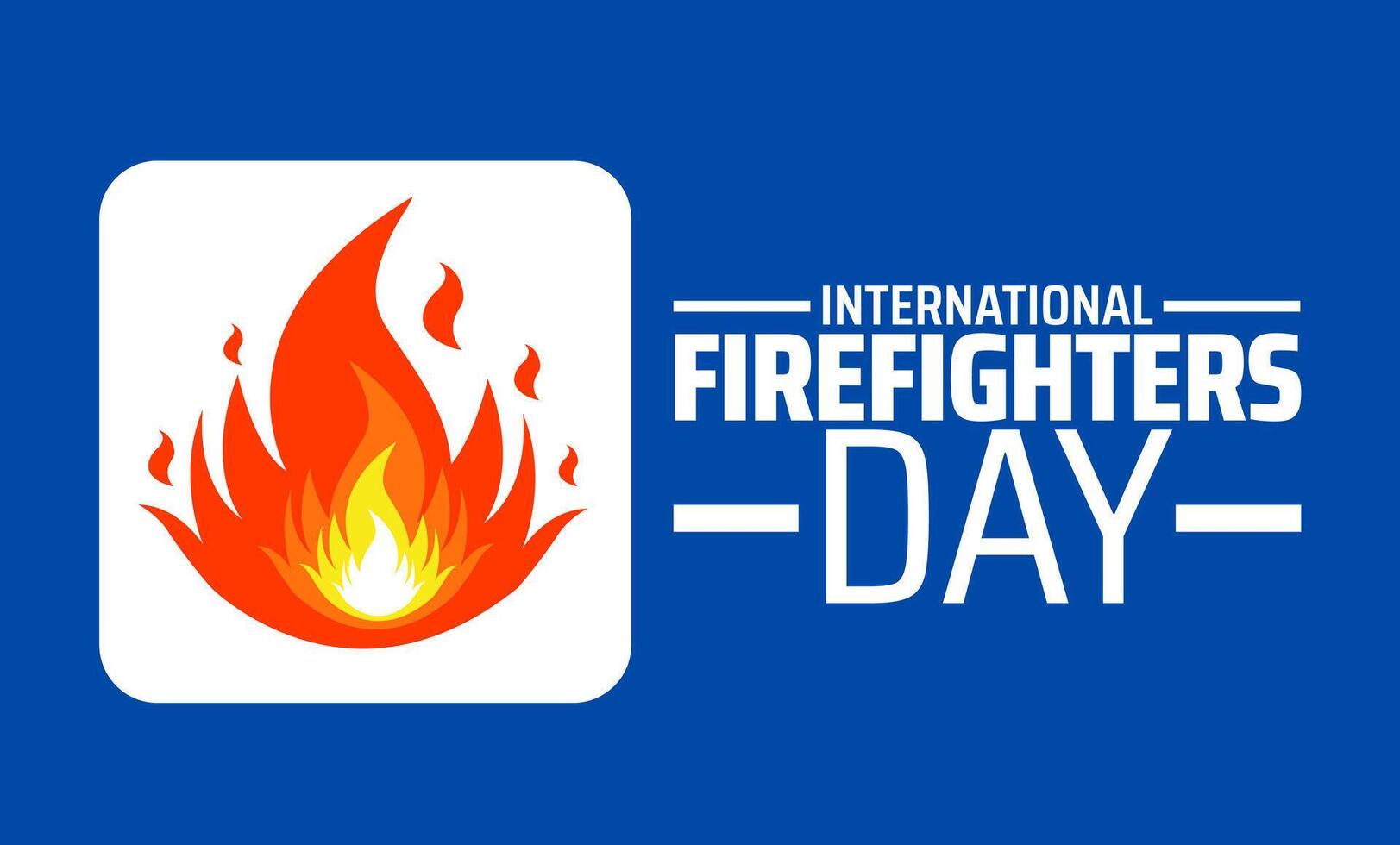International Firefighters Day background vector