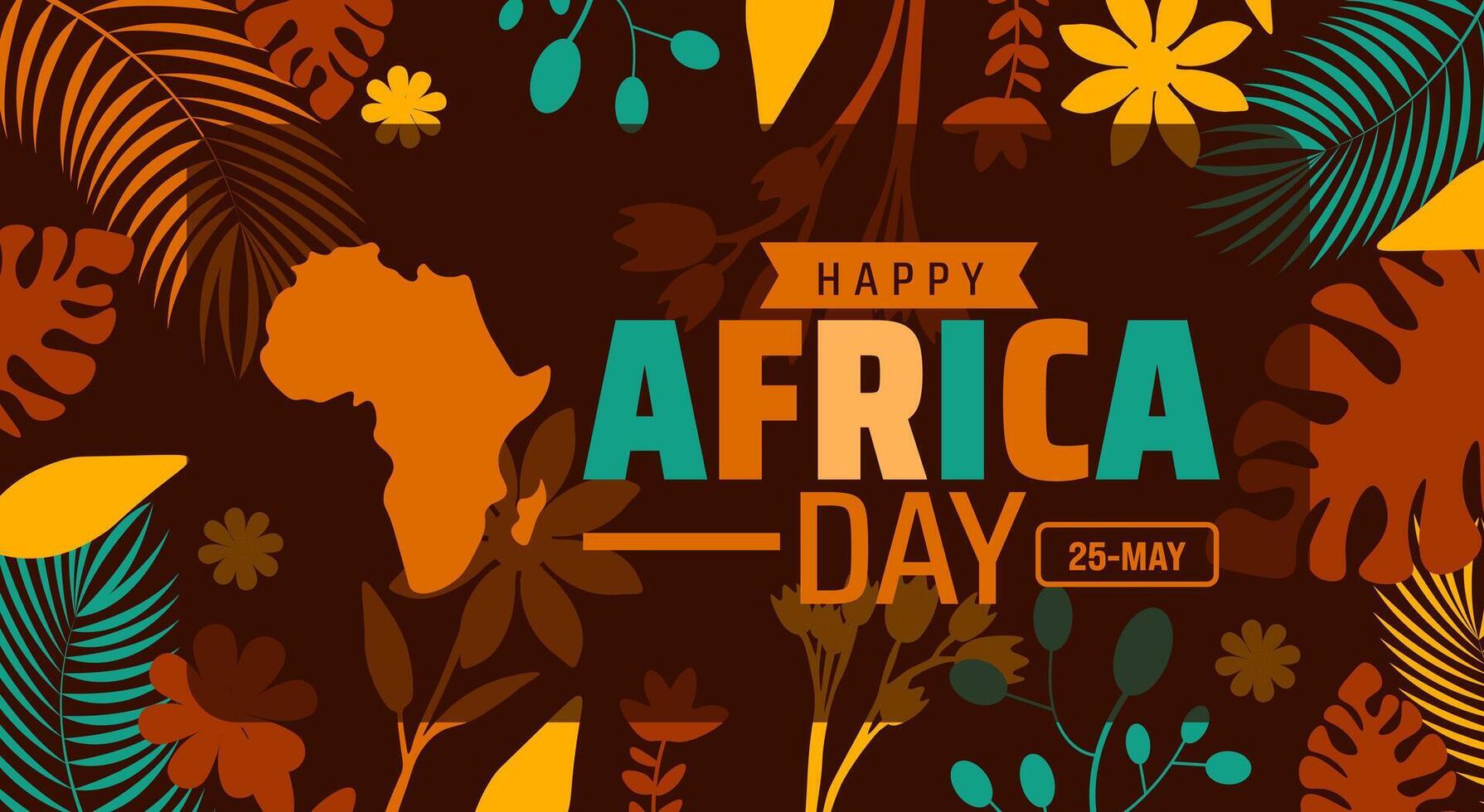 Happy Africa Day background, banner or poster design template. Celebrate unity and culture on May 25th. vector