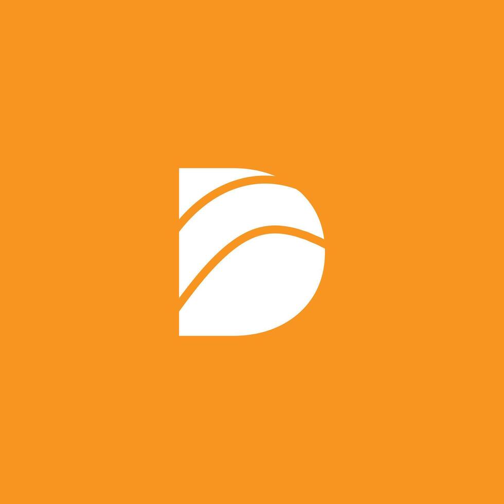 Letter D logo design vector