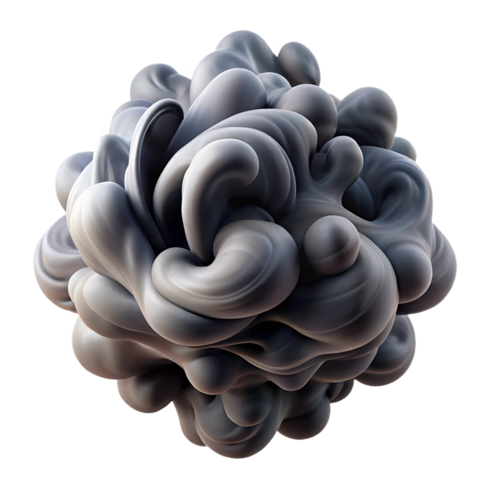 fascinating dynamic nordic A swirling mass of smoke in shades of grey and black, dynamic lighting with high contrast, Abstract Expressionism style elite png