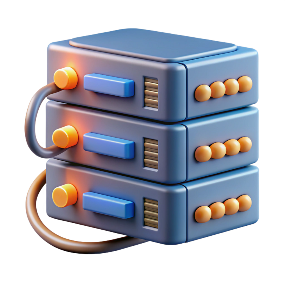 vibrant calm classic A server rack with blinking lights and cables, dark room, technical illustration style refined png