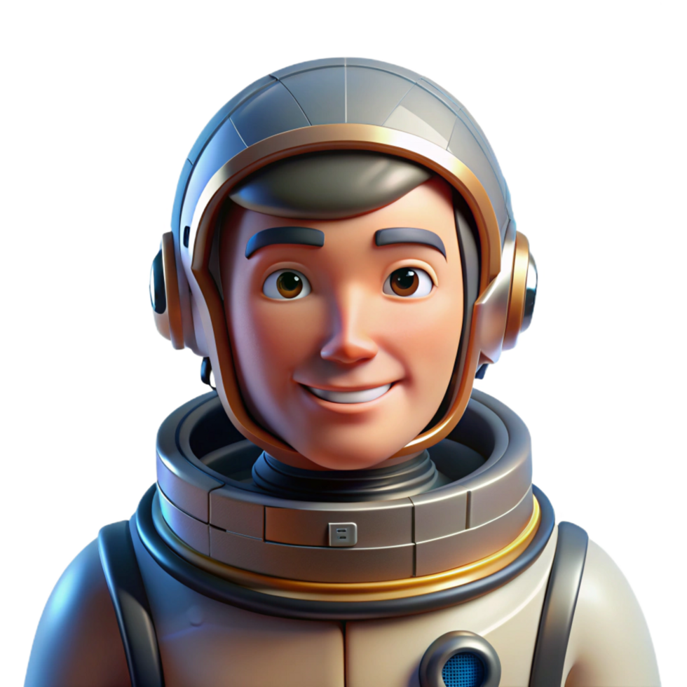 radiant nostalgic surreal Portrait of a determined astronaut in a spacesuit, bright sunlight reflecting off the helmet, photorealistic style expertly shot png