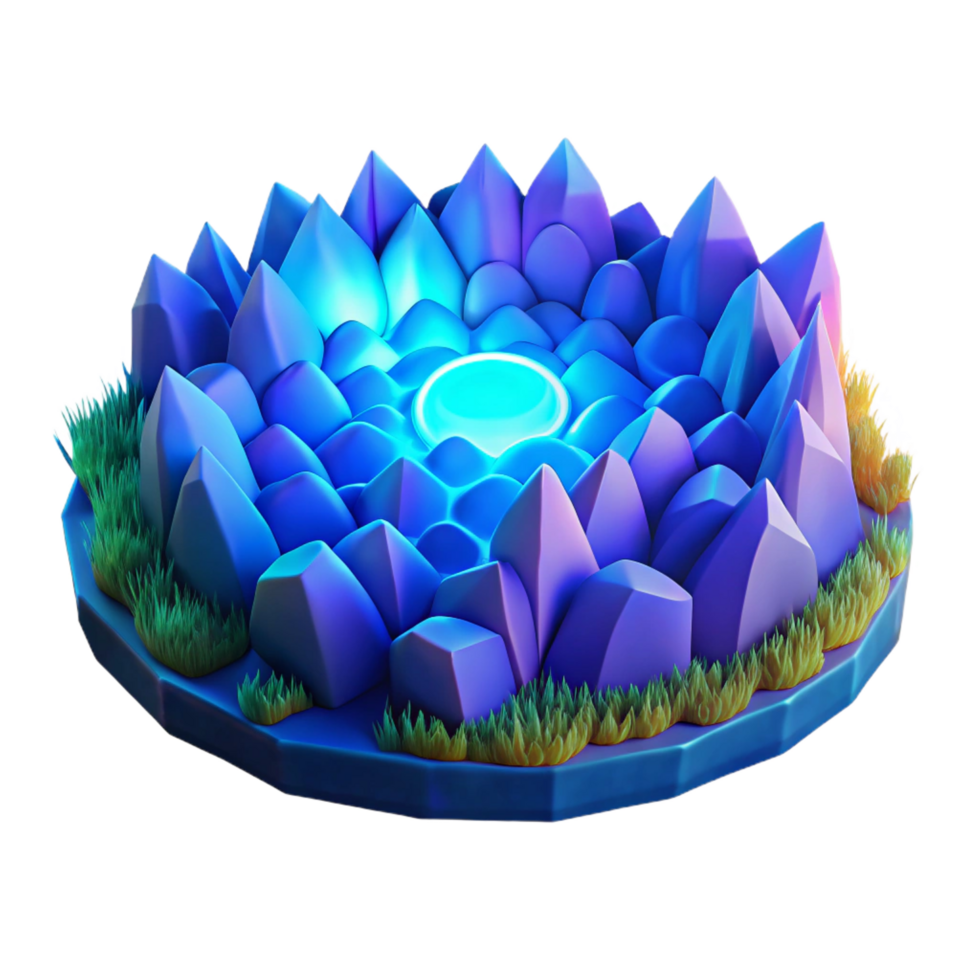 mysterious elegant A field of colorful, textured paper, illuminated by a cool, blue light. Collage style artisan png