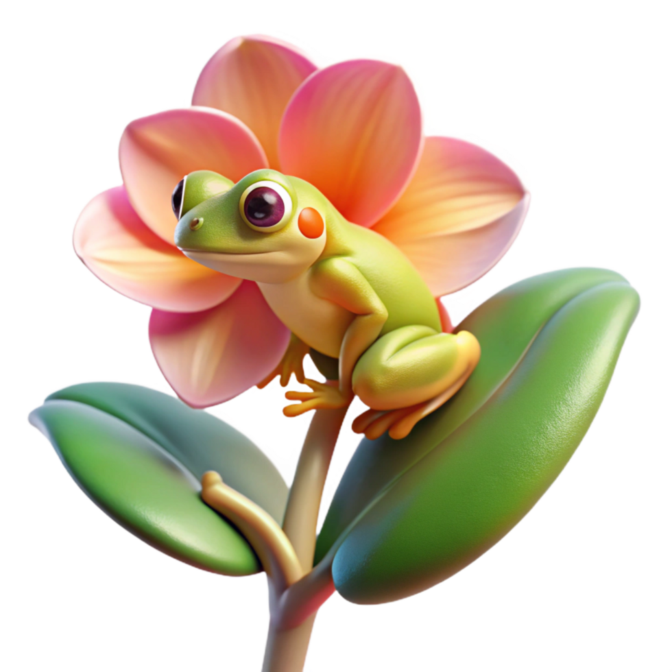 dazzling victorian A tiny tree frog clinging to a delicate orchid, vibrant colors, macro photography style, soft, diffused lighting high resolution png