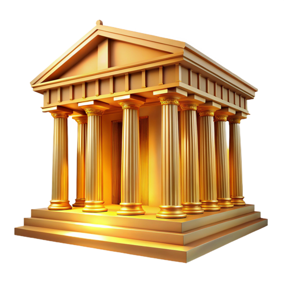 spectacular rustic An ancient Greek temple, bathed in golden sunlight, classical architecture, highly detailed, photorealistic, refined png