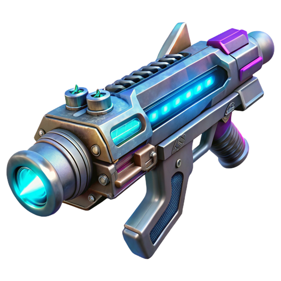 beautiful standout A futuristic weapon, intricate details and glowing energy, concept art style png