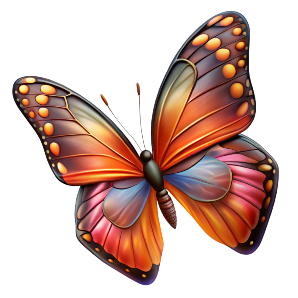 bold mesmerizing A close up of a butterfly s wing, showcasing its intricate patterns. Macro photography, vibrant colors premium png