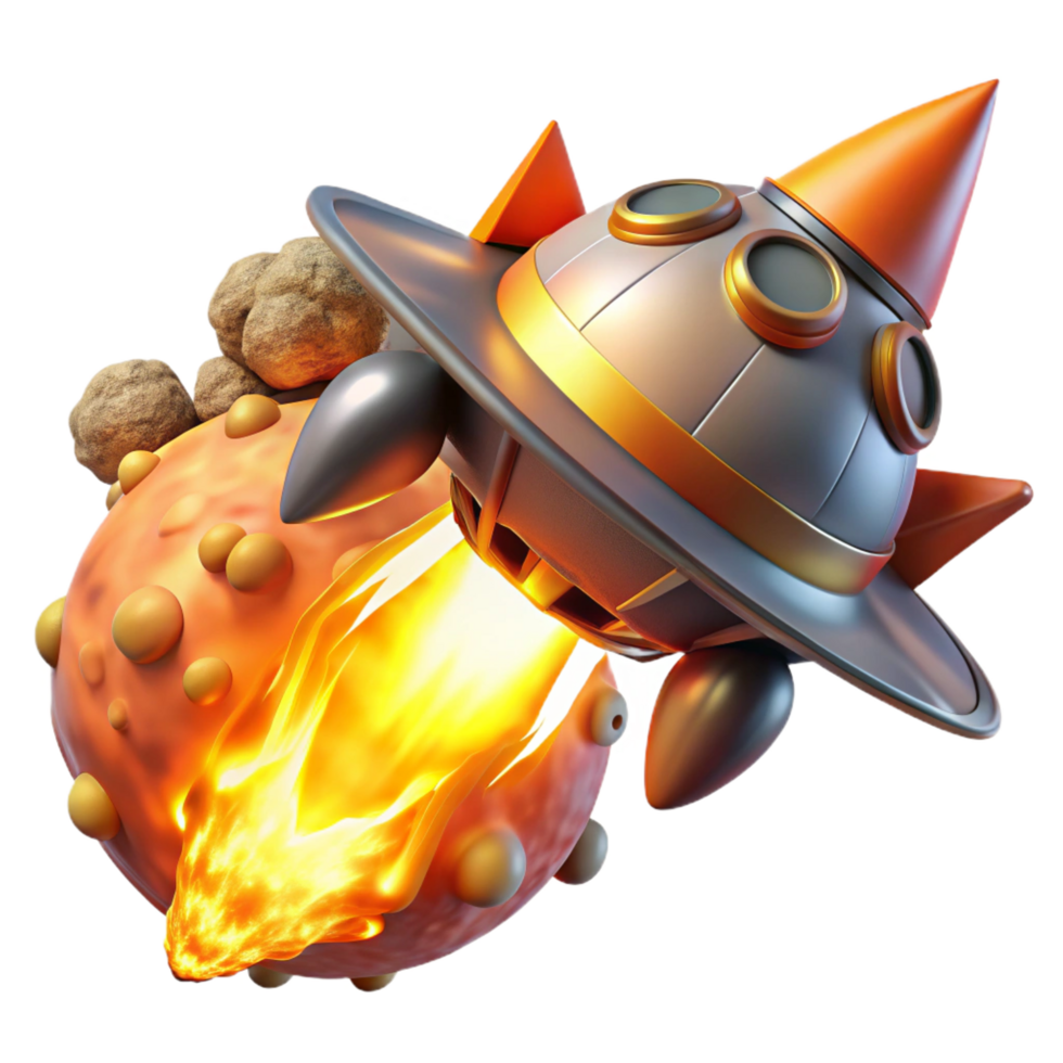 elegant romantic renaissance A spaceship escaping a collapsing star, fiery explosion in the background, dramatic and intense, space opera style handcrafted png
