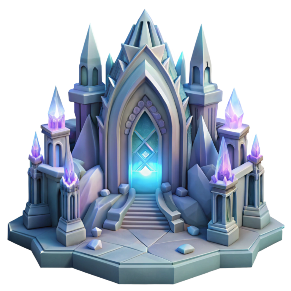 splendid whimsical creative A giant, crystalline geode cathedral, ethereal light, magical atmosphere, intricate details, fantasy style, sharp png