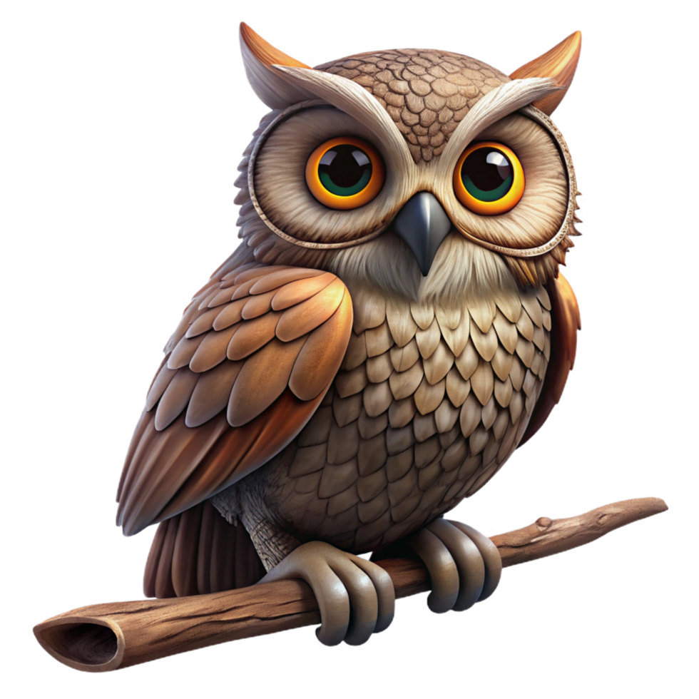 sumptuous victorian A wise old owl perched on a branch, intricate feather details, realistic style, dim, mysterious lighting masterfully captured png