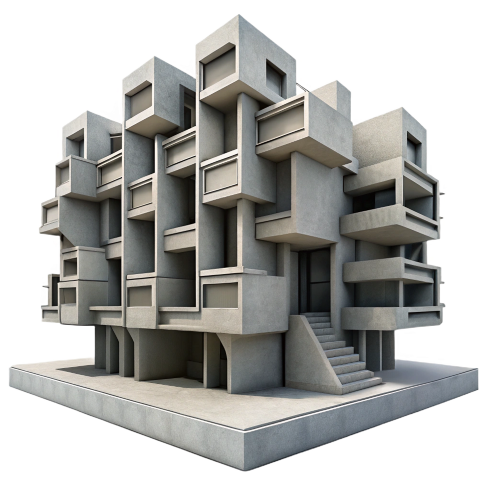 sumptuous victorian A Brutalist concrete apartment complex, repetitive geometric patterns, harsh shadows, dystopian atmosphere, monochrome, detailed png