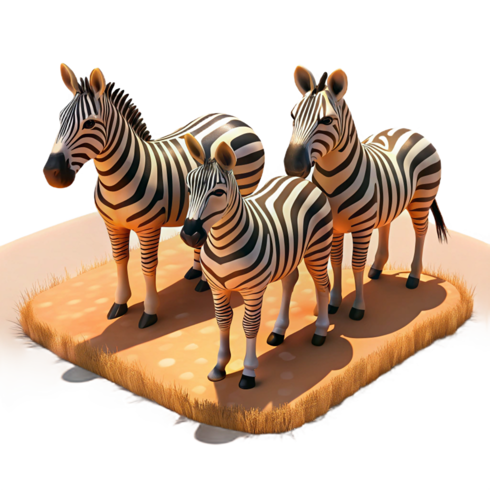 extraordinary passionate classic A group of zebras grazing on the African savanna, warm lighting and long shadows, in a naturalistic style exclusive png