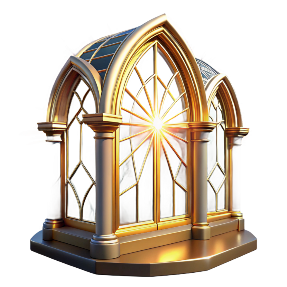 dreamy fascinating Crystal palace, intricate stained glass windows, bright sunlight shining through, art deco style, digital painting, masterfully captured png