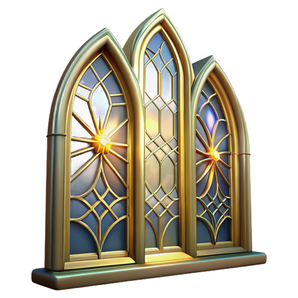majestic vintage Crystal palace, intricate stained glass windows, bright sunlight shining through, art deco style, digital painting, gallery standard png