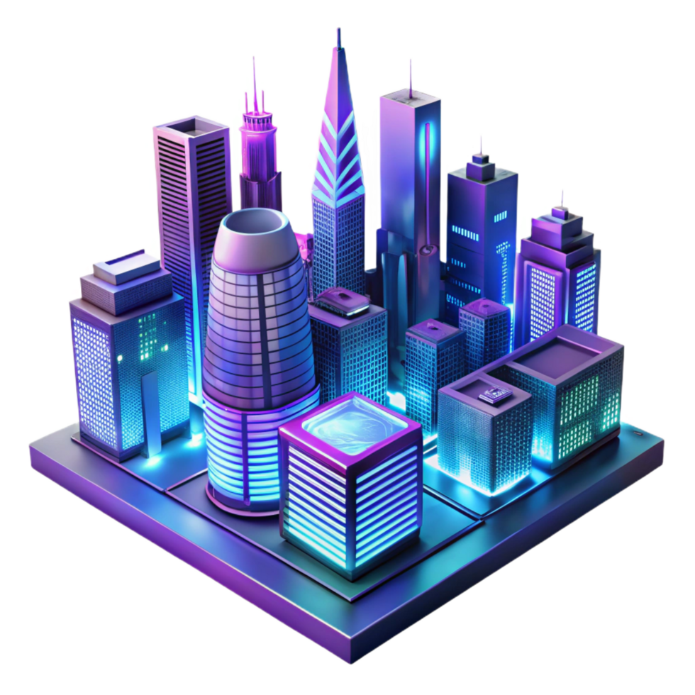 unparalleled bohemian Futuristic cityscape at night, neon lights reflecting on sleek buildings, cyberpunk style, cinematic lighting, 8K png