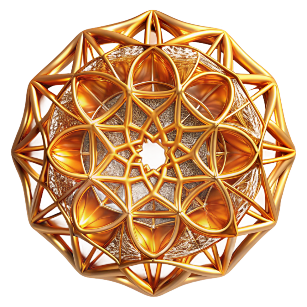 magnificent organic An intricate web of interwoven golden threads, illuminated by a warm, ethereal glow, Art Deco style masterfully captured png