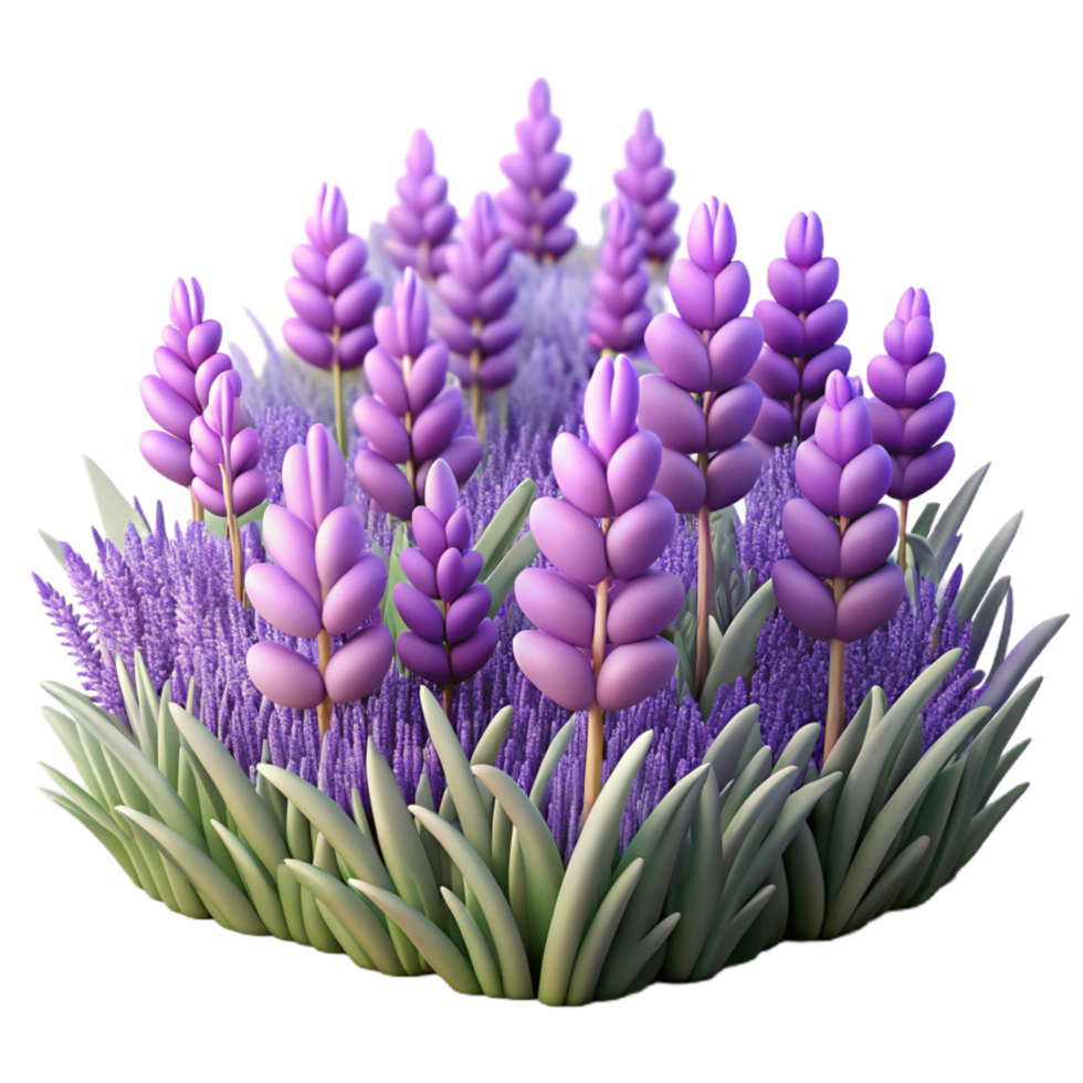 wonderful artistic A field of lavender flowers swaying in the breeze, soft purple hues, calming and peaceful, Impressionist painting style original png
