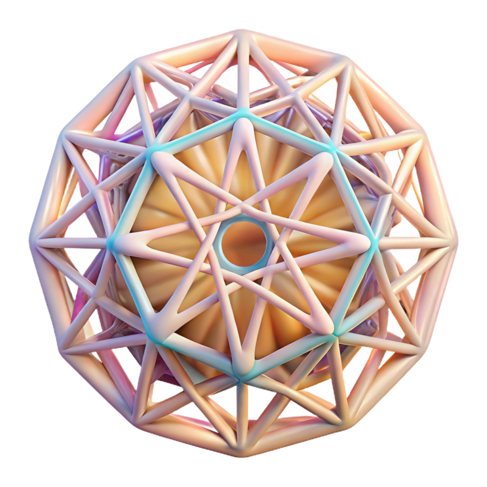 exquisite retro A delicate web of interconnected lines forming a geometric pattern, illuminated by a soft, pastel glow, Art Nouveau style handcrafted png