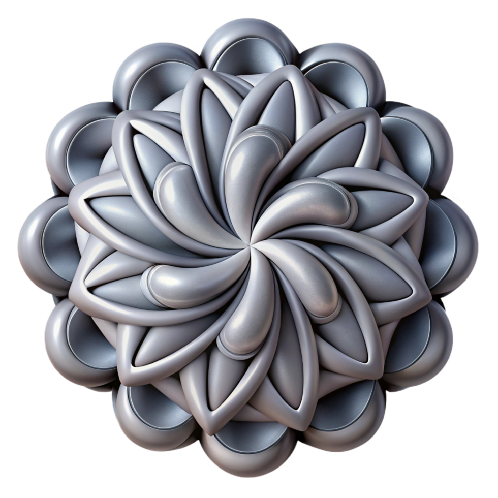 nostalgic dramatic A complex fractal pattern, rendered in shades of grey, with a subtle texture and a deep, three dimensional appearance professional png