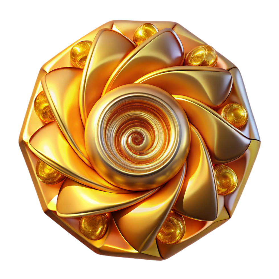 remarkable elegant Golden ratio spirals made of interconnected, glowing, crystalline shards, with a volumetric lighting setup and a touch of chromatic aberration premium png