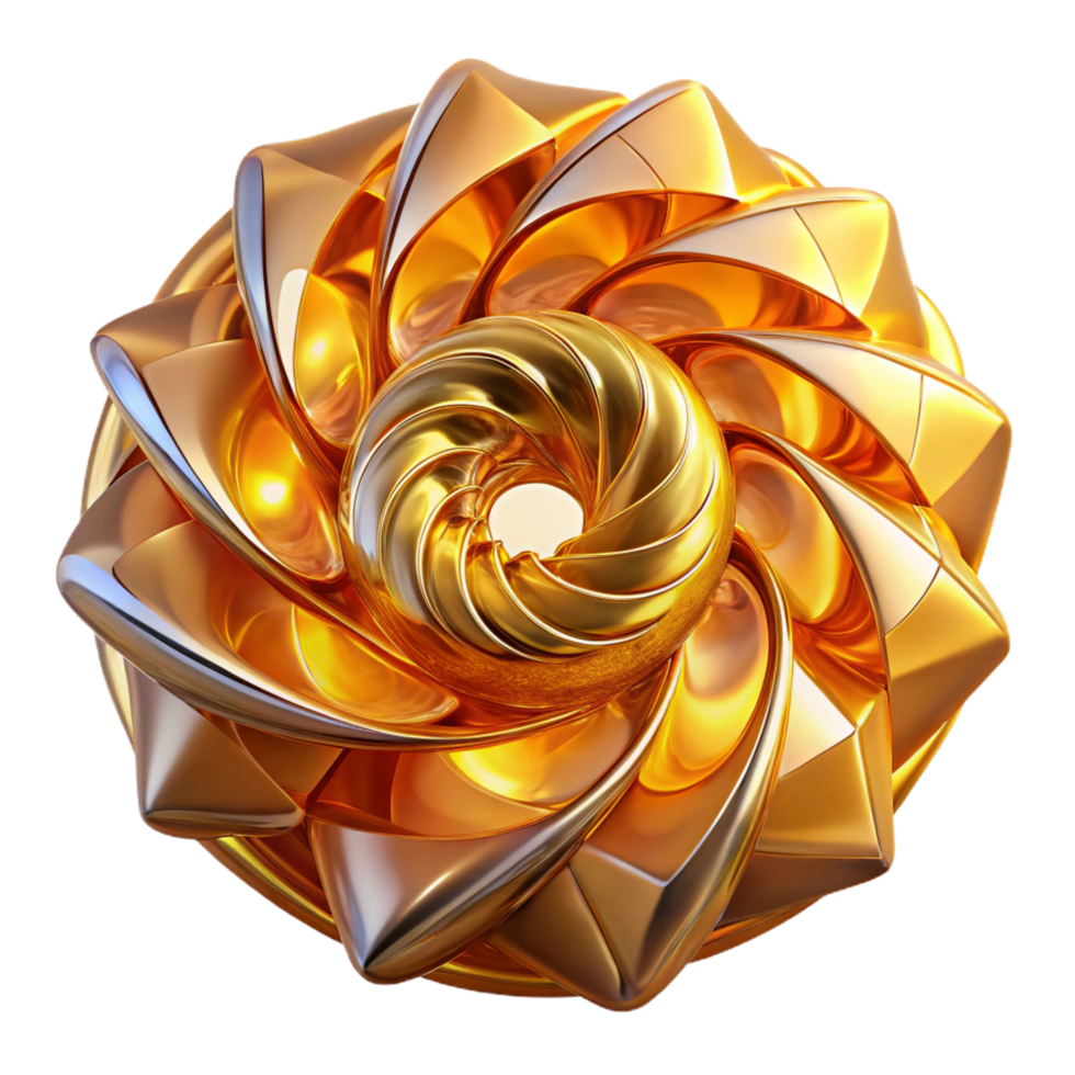 striking unforgettable Golden ratio spirals made of interconnected, glowing, crystalline shards, with a volumetric lighting setup and a touch of chromatic aberration png