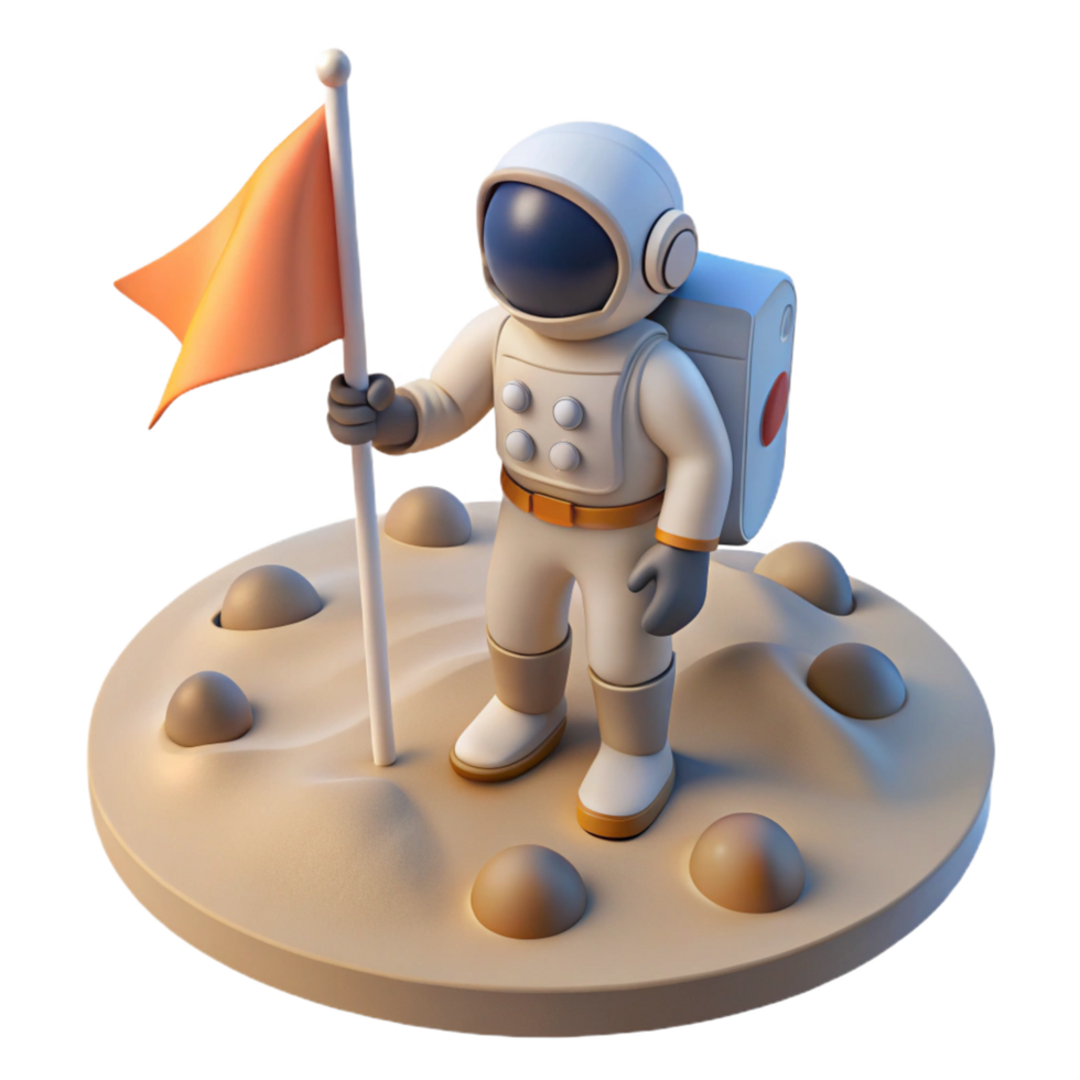 exceptional baroque A lone astronaut planting a flag on a desolate, alien planet, harsh sunlight and long shadows, heroic and inspiring, photorealistic style 8K png