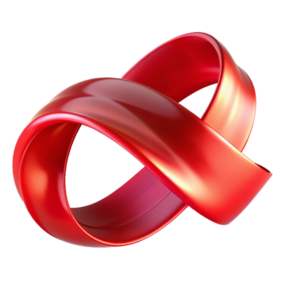 radiant quintessential A single, flowing ribbon of light in a vibrant shade of red, dynamic lighting with motion blur, Futurist style png