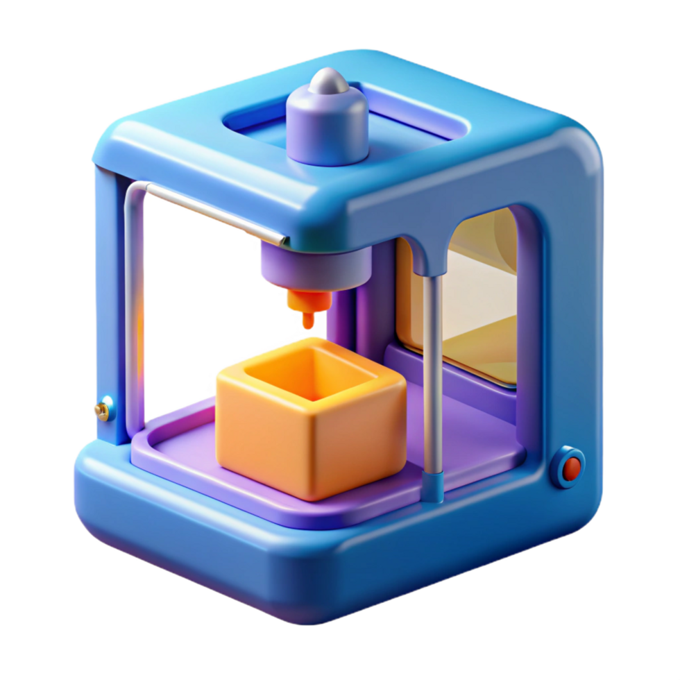 elegant harmonious renaissance A 3D printer creating a complex object, bright studio lighting, product photography style artisan png