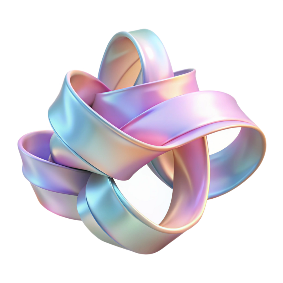 ethereal splendid A chaotic dance of translucent ribbons in pastel shades, lit by a diffuse ambient light. Surrealist style exclusive png