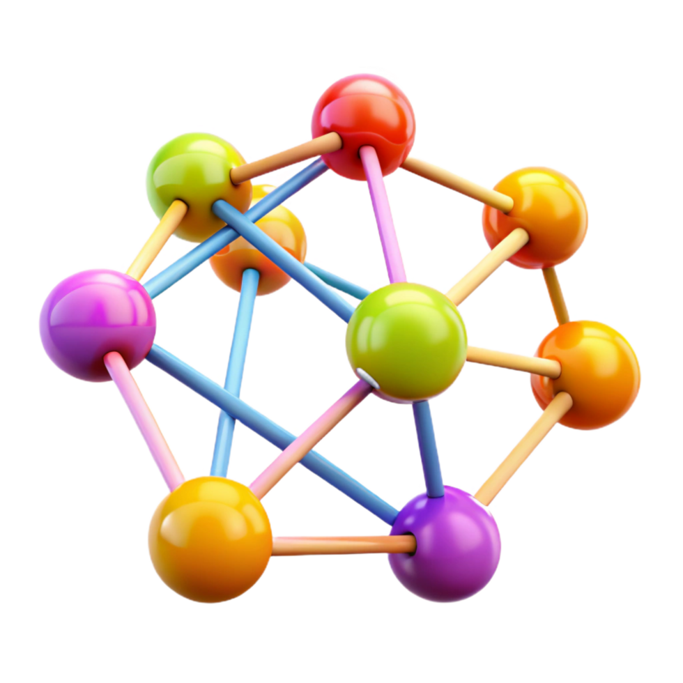 celebrated tropical A network of interconnected nodes pulsating with data, vibrant colors, abstract style ultra HD png