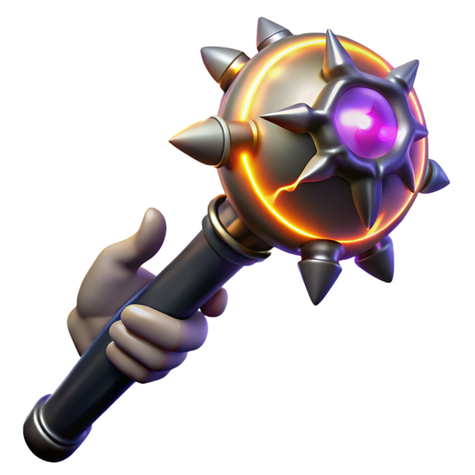 dramatic unparalleled A powerful energy weapon, crackling with otherworldly energy, held aloft by a shadowy figure. Dramatic, rim lighting. Graphic novel style png