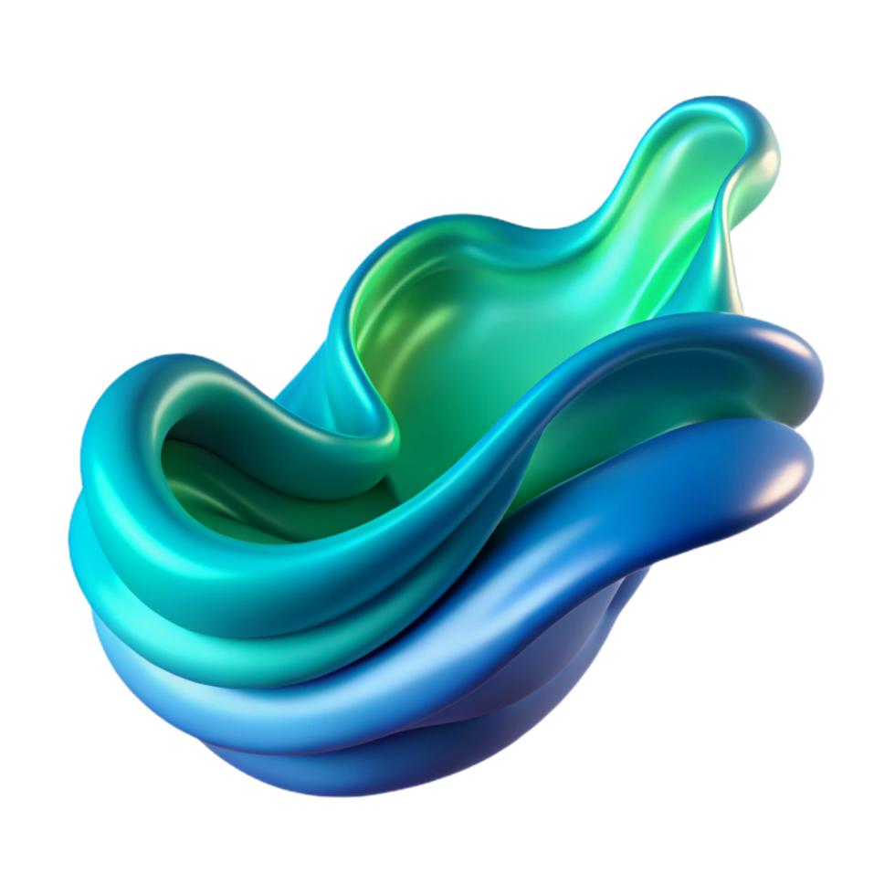 striking exemplary An abstract composition of flowing water, in shades of blue and green, under a soft, natural light. Impressionist style png