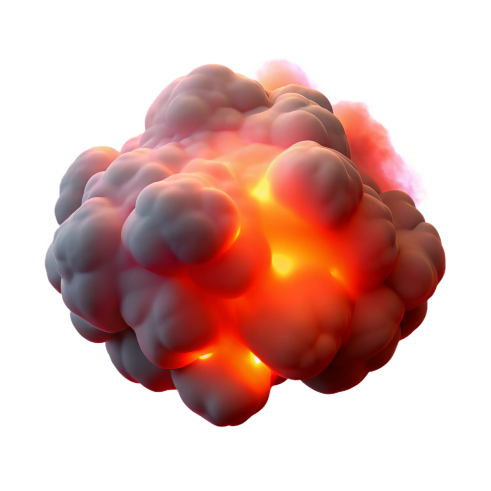gorgeous dramatic classic A cloud of iridescent dust, illuminated from below by a fiery red light. Abstract photography style masterfully captured png