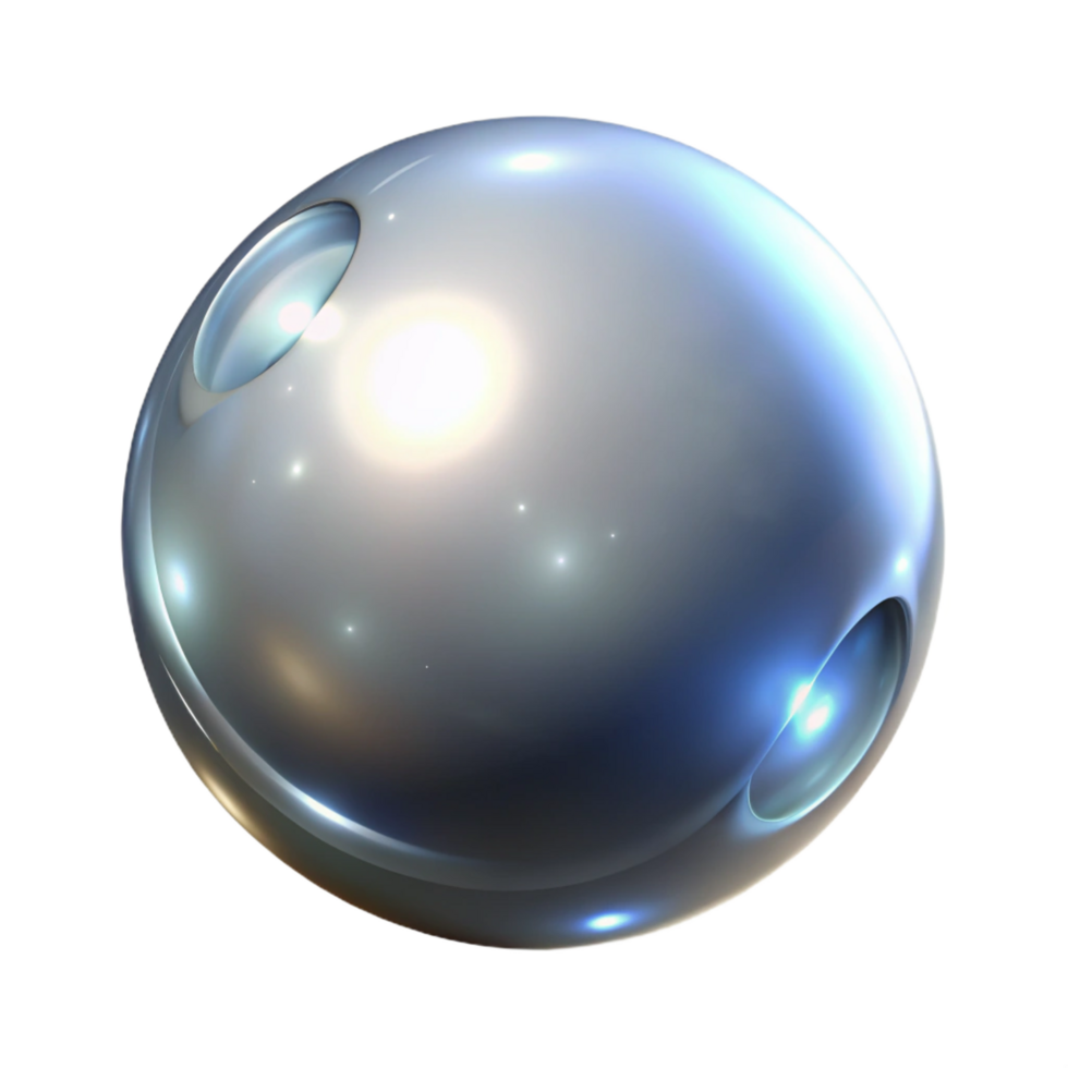 picturesque bold avant garde A single, glowing orb emitting streams of silver light, soft and ethereal, illuminated by a cool, ambient light. Fantasy style professional png
