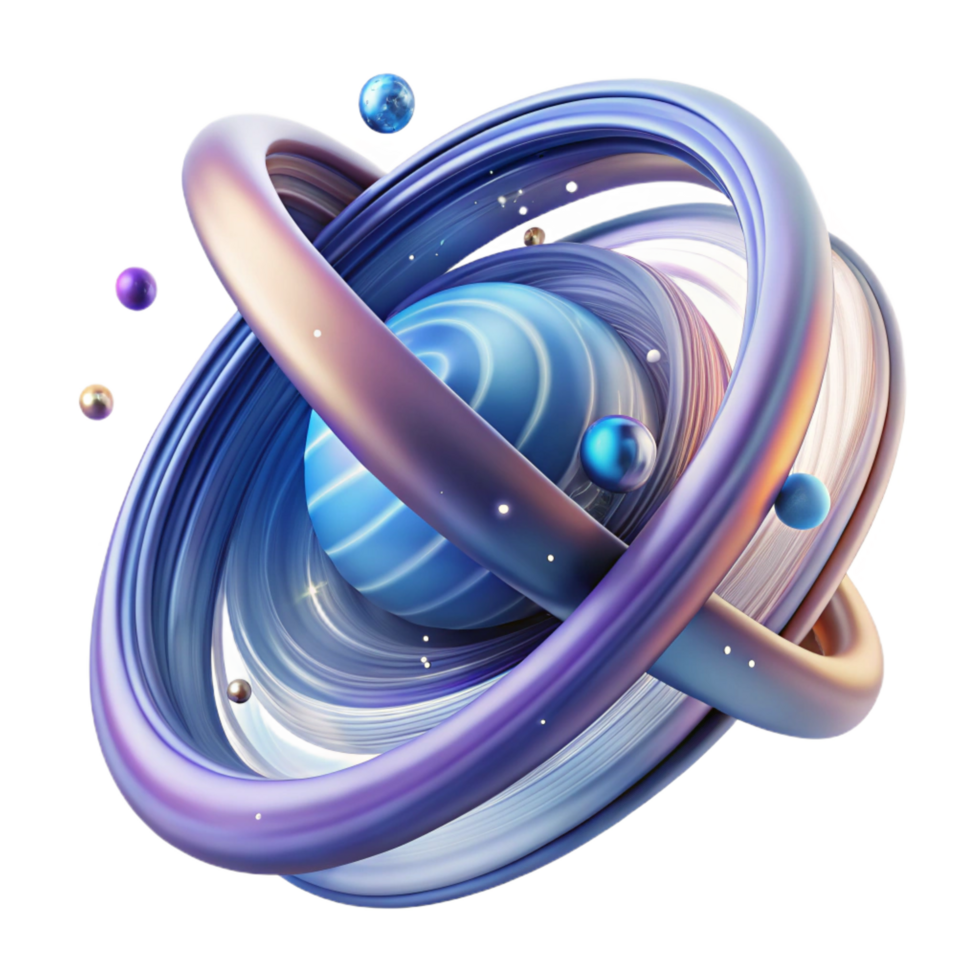 splendid surreal An abstract representation of time, using swirling lines and glowing particles, with a dynamic composition and a blurred effect exclusive png