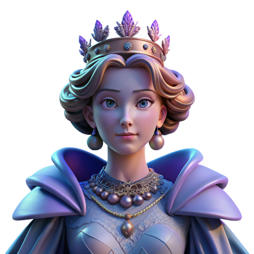 picturesque abstract Portrait of a majestic queen with an elaborate crown and flowing gown, illuminated by dramatic chiaroscuro lighting, rendered in the style of a Baroque painting expertly shot png