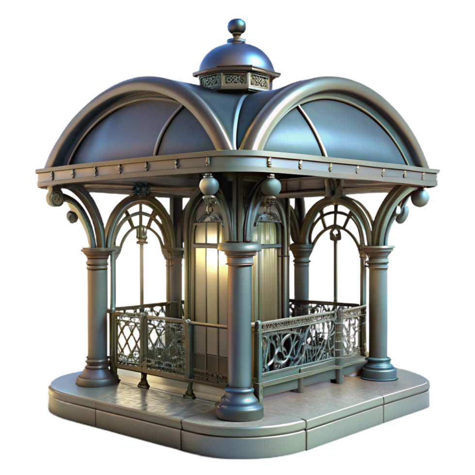 unparalleled classic An Art Nouveau metro station, intricate ironwork, soft diffuse lighting, elegant atmosphere, vintage style, 8K png