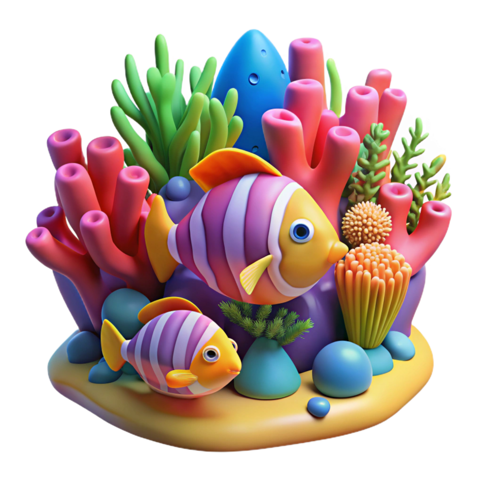mesmerizing mysterious contemporary A vibrant coral reef teeming with colorful fish, underwater photography style, bright and saturated colors premium png