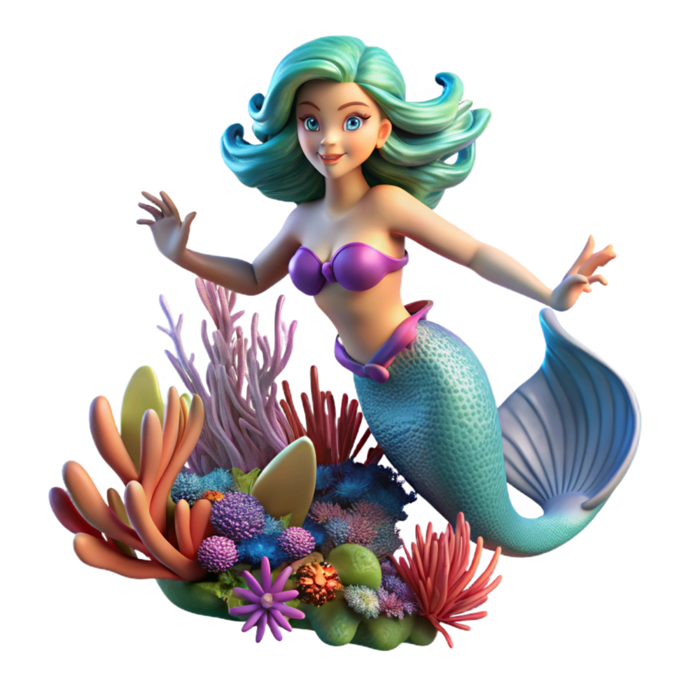 nostalgic beautiful A beautiful mermaid swimming in a coral reef, underwater lighting, fantasy realism style gallery standard png