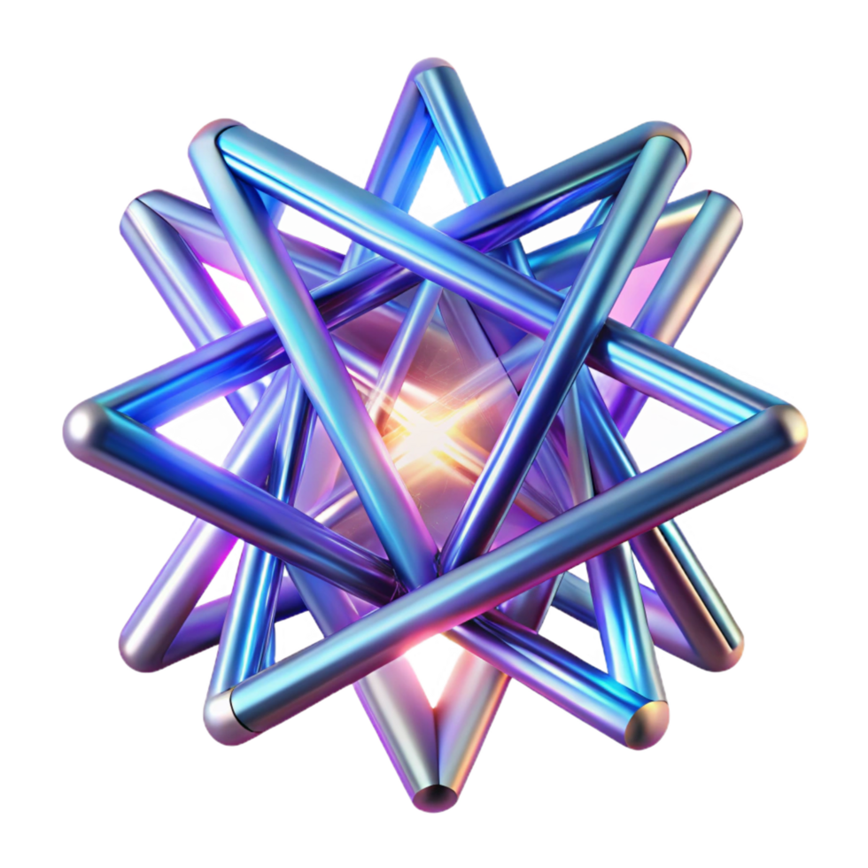 playful dramatic A dynamic composition of intersecting light beams, creating a complex, geometric pattern, with a dark background and transparent background top tier png