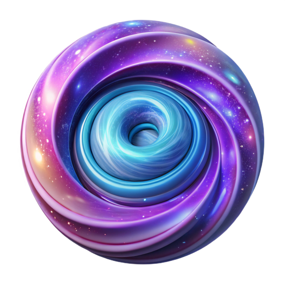 immaculate abstract A swirling vortex of galaxies and nebulae, rendered in vibrant, cosmic colors, softly lit detailed png