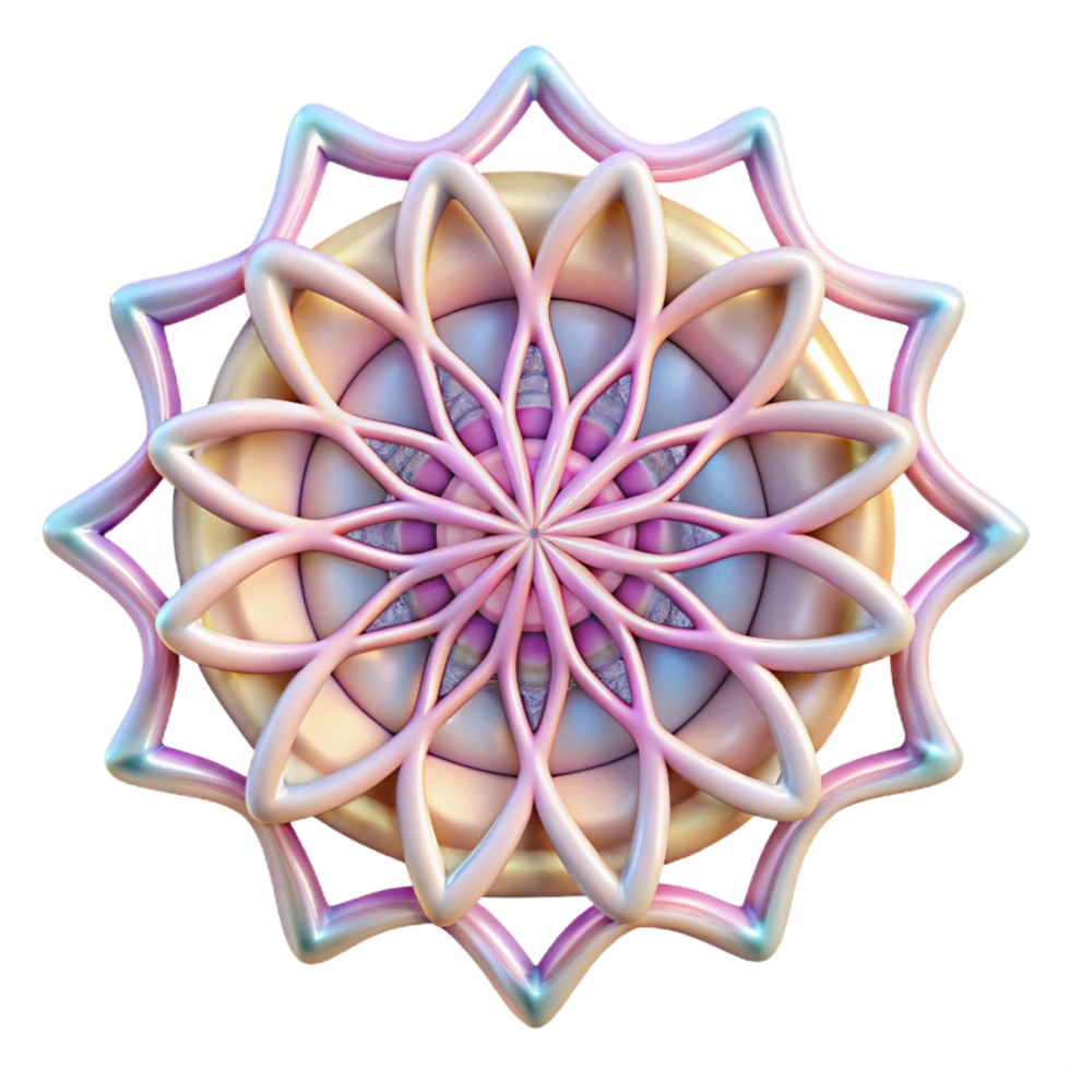 impressive calm impressionist A delicate web of interconnected lines forming a floral pattern, illuminated by a soft, pastel glow, Art Nouveau style high resolution png