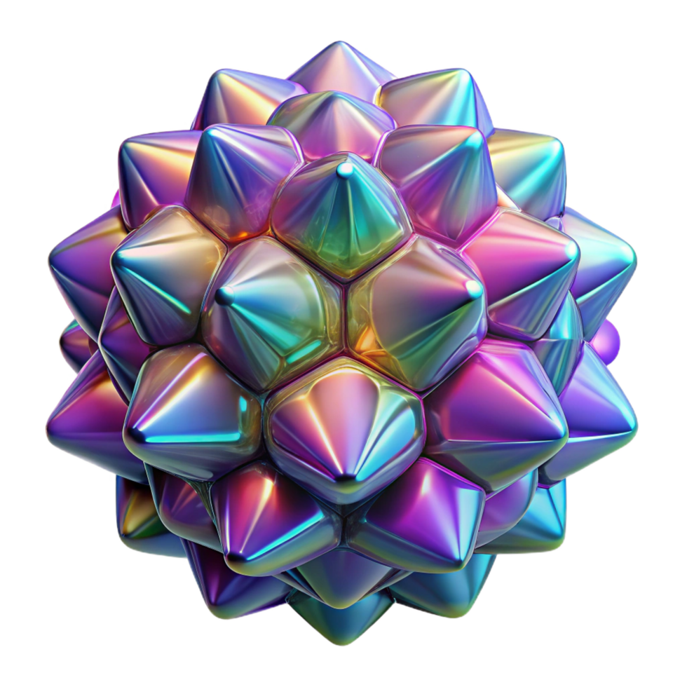 tranquil dazzling A microscopic view of a crystalline structure, vibrant iridescent colors, intricate fractal patterns, scientific illustration style, sense of wonder and complexity original png