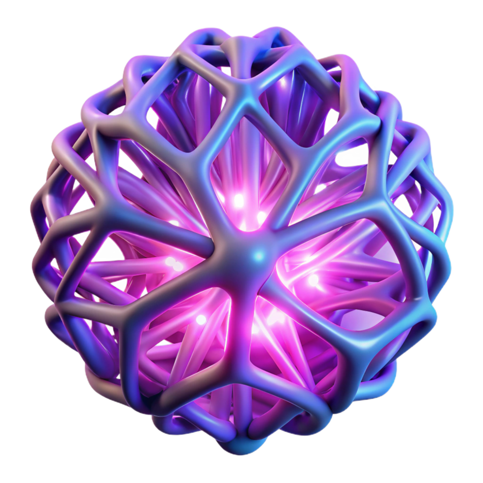 exquisite exemplary A network of intricate, interwoven roots, made of glowing neon light, with soft, ambient lighting, in a psychedelic style png