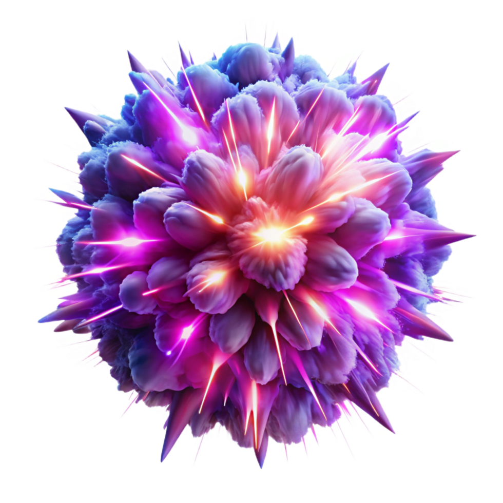 fascinating signature A chaotic explosion of vibrant neon particles, resembling a supernova, with dramatic chiaroscuro lighting png